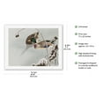 thumbnail image 2 of Two Mallards near a Snow-Covered Lotus - Vintage Japanese Woodblock Print by Ohara Koson c.1925 - Japanese Unryu Rice Paper Art Print (Unframed) 17 x 22 in, 2 of 4