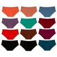 thumbnail image 5 of Alyce Ives Intimates Laser Cut Bikini for Women, S, Solids 2, 12 Pack, 5 of 5