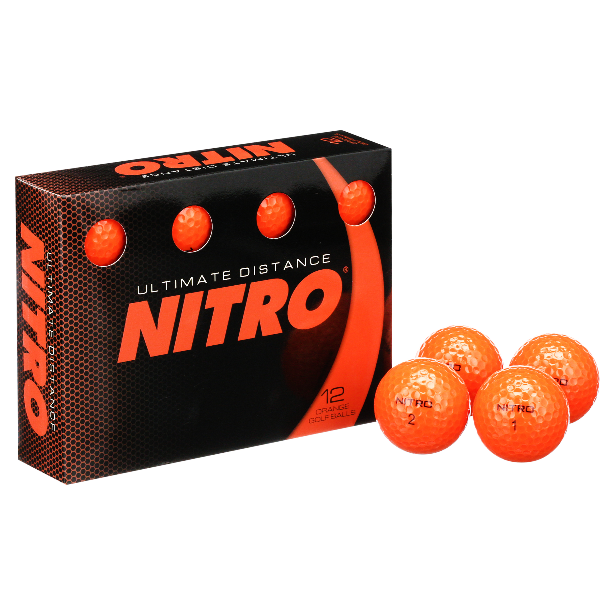 Nitro Golf Ultimate Distance Golf Balls 12-Pack Orange photo 1