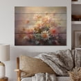 thumbnail image 2 of Designart "Seasonal Flowers love expression II" Floral Print on Natural Pine Wood, 2 of 5
