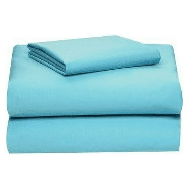 Twin Extra Long Micro Fiber Sheet Set - Soft and Comfy - By Crescent Bedding Aqua Blue Twin XL