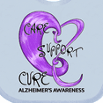 thumbnail image 4 of Inktastic Care, Support, Cure- Alzheimers Awareness Boys or Girls Baby Bib, 4 of 4