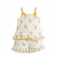 thumbnail image 3 of BOOMNY Baby Girls 2 Peice Pajamas Sets Cartoon Graphic Sleeveless Sleepwear Tops Shorts Pjs Set for Kids Cozy Loungewear Homewear, 3 of 3