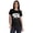 Black, variant on Scoop-Neck Mama Bear Graphic Tshirt Short Sleeve Women Cotton Tee Casual