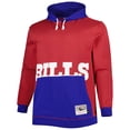 thumbnail image 2 of Men's Mitchell & Ness Red/Royal Buffalo Bills Big & Tall Big Face Pullover Hoodie, 2 of 3