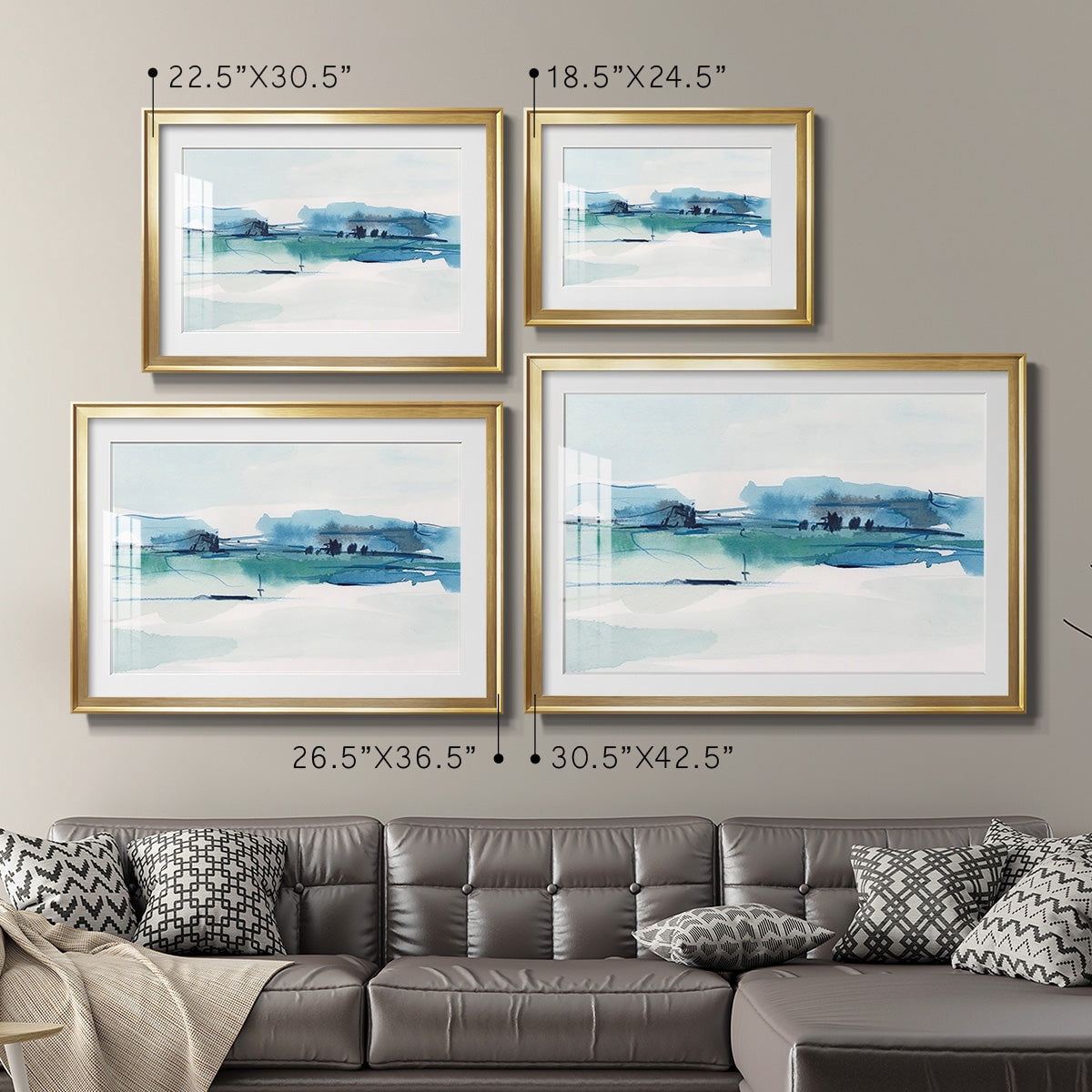 Ultramarine Vista II Premium Framed Print - Ready to Hang