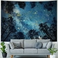 thumbnail image 4 of FUMJ Starry Sky Tapestry Starry Night Forest Nature Scenery Landscape Tapestry Living Room Bedroom Decoration Tapestry, 4 of 6
