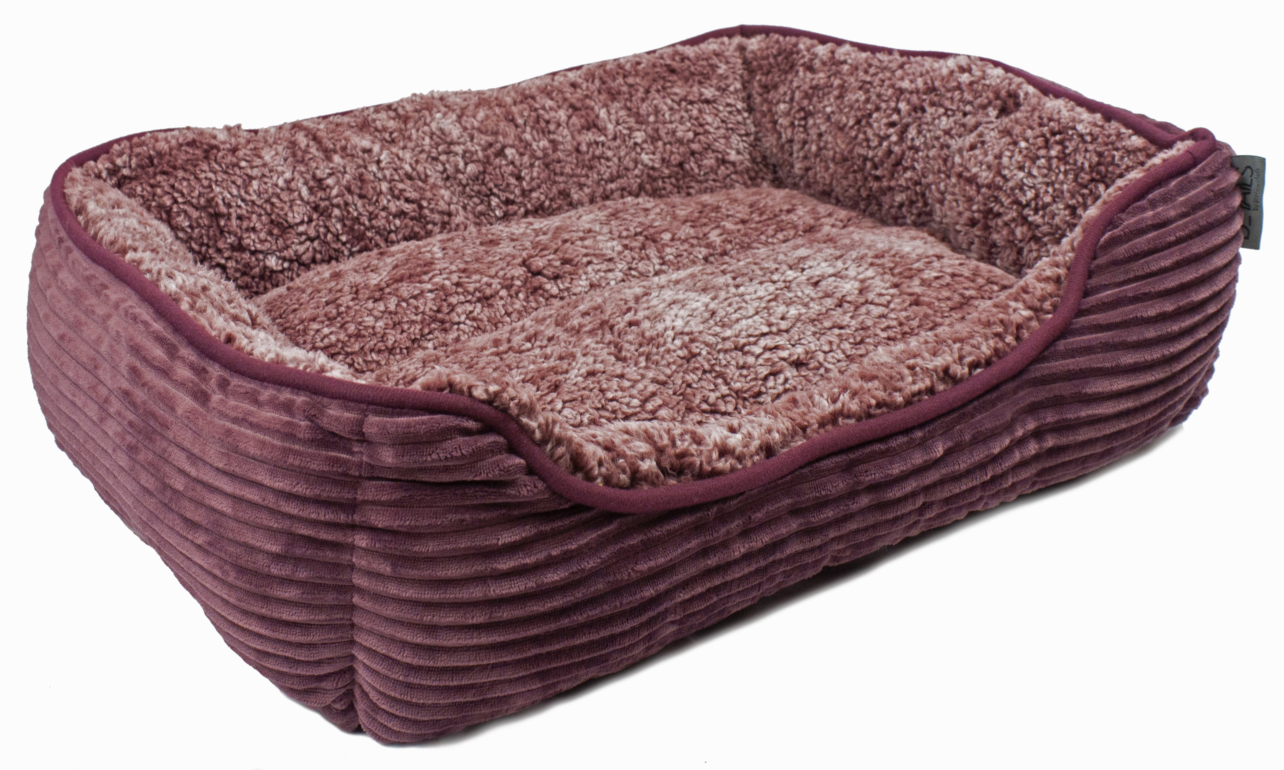 Precious Tails Super Plush Corduroy Sherpa Cuddler Pet Bolster