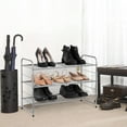 thumbnail image 7 of Bextsrack 3-Tier Stackable Shoes Rack Storage Shelf, Silver, 7 of 7