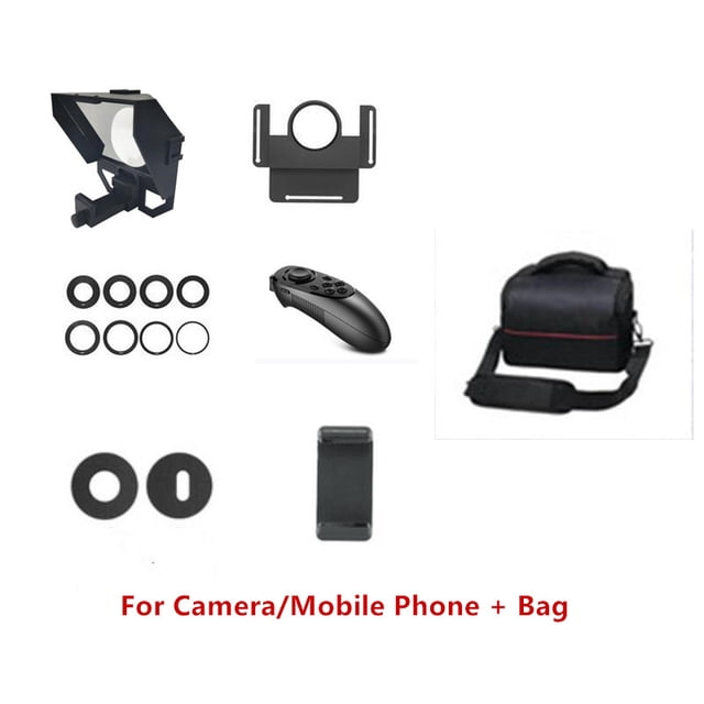 Mini Teleprompter Portable Inscriber Mobile Artifact Video With Remote Control For Phone And Recordin ,Easy to Operate