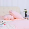 thumbnail image 5 of REGALWOVEN 3Pcs Microfiber Duvet Cover Sets Bed Strap Quilt Cover Set, Light Pink King, 5 of 6