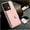 Pink, variant on FOXDOCK Case for Xiaomi Redmi Note 13 pro 5G RFID-Blocking Card Holder - Stylish Button Closure Design