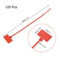 thumbnail image 2 of Cable Zip Ties 6 Inches Label Tag Mark Self-Locking Nylon Wire Strap Red 120pcs, 2 of 3