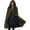 Green, variant on VZQI Renaissance Hooded Cloak Hobbit Halloween Medieval Costume Adult Cosplay Short Cape for Men and Women