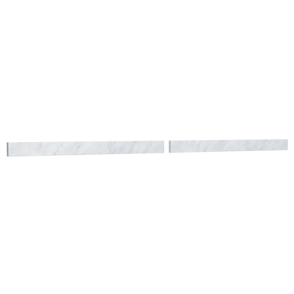 Wyndham Collection WCFVCA184BSCW 84" X 3" Backsplash - White