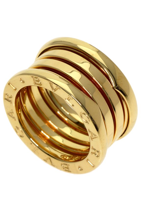 Pre-Owned BVLGARI B-zero1 4-Band #48 Ring in 18K Yellow Gold for Women