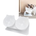 thumbnail image 4 of Cuenco Doble Inclinado De 15 Grados, Cuenco Doble Elevado Para Gatos Para Alimentos Y Agua, Divertido Cuenco Para Mascotas Para Gatitos Adultos, Cuenco De Plástico, 4 of 7
