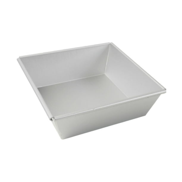 Molde para pizza estilo Detroit, molde para hornear de aleación de aluminio, antiadherente, molde rectangular para pizza, utensilios para 6 pulgadas