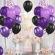 thumbnail image 1 of Set de globos morados y negros, 40 unidades, 30 cm, látex metálico, 1 of 2
