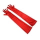 thumbnail image 5 of Guantes largos para ocasiones formales en fiestas. Guantes hasta el codo, ideales como obsequios para fiestas. Rojo, 5 of 9