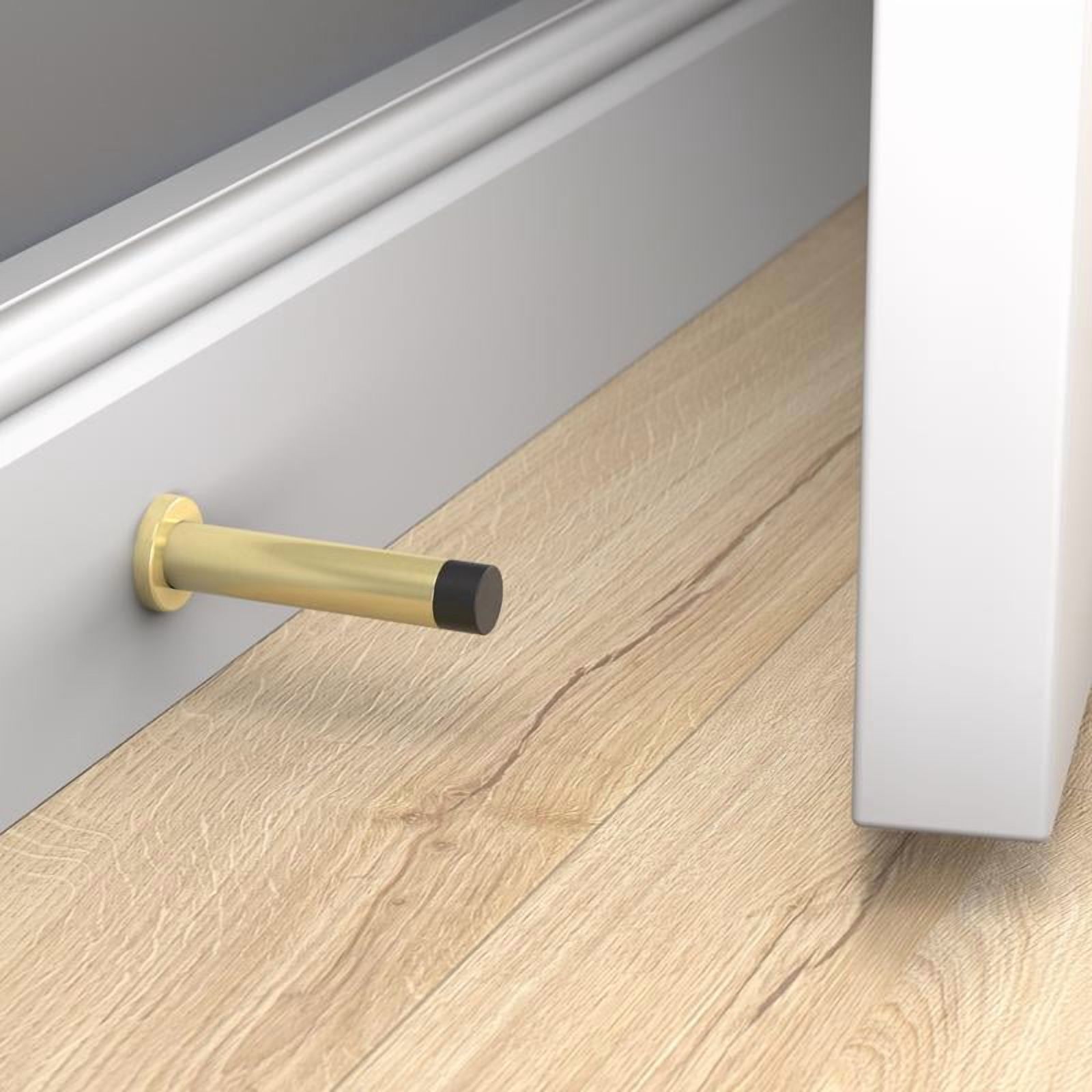 National Hardware - V250 Cooper Door Stop - Brushed Gold
