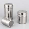 thumbnail image 4 of Large Non-Magnetic Stainless Steel Powder Shaker with Durable Mesh & Plastic Lid - Ideal for Coffee, Herbs, Spices - Even Distribution, Easy to Clean & Store - Perfect for Culinary Use, Camping,, 4 of 6