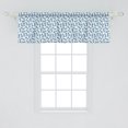 thumbnail image 2 of Ambesonne Blue Window Valance, Tropical Fruit Pineapple, 54" X 18", Blue White, 2 of 3