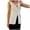 Beige, variant on Dpytoraw Women's Long Linen Vest Summer Casual Sleeveless
