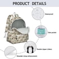 thumbnail image 4 of Paw Prints Backpack for School,Cute School Bag,Schoolbag with Adjustable Shoulder Straps & Padded Back,13.4"x11"x4.7", 4 of 6