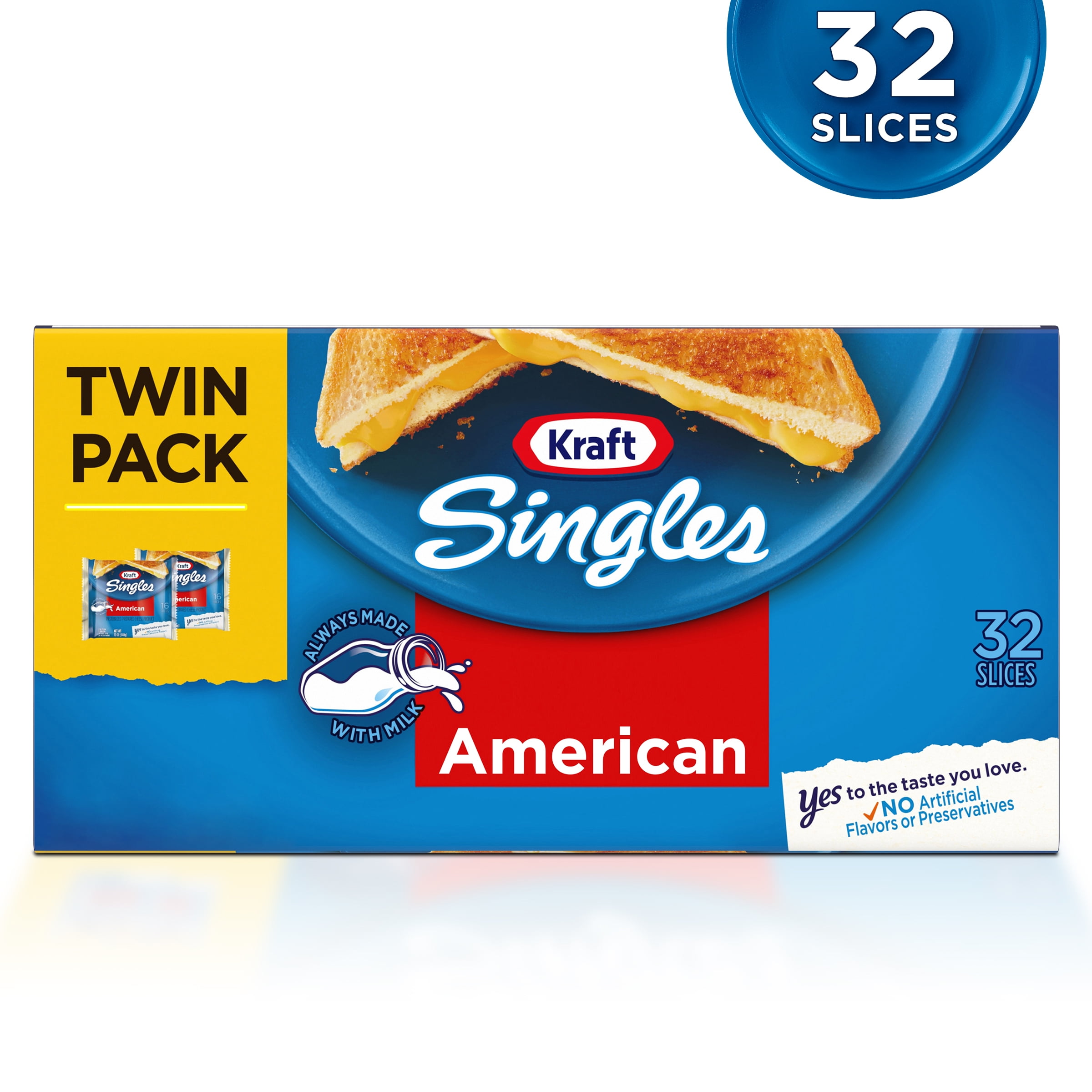 Kraft Singles American Slices, 32 ct. 24 oz. Wrapper