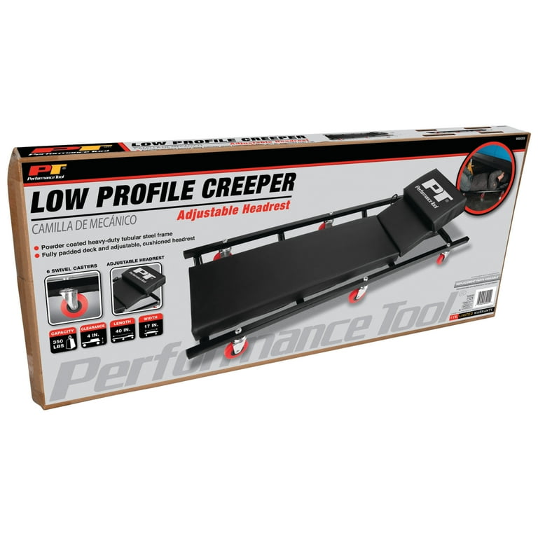 Performance Tool W85005 40 In. 6-Caster Rolling Shop Creeper with