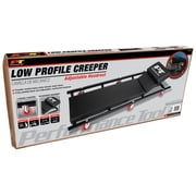 أداة الأداء W85005 40 In. 6-Caster المتداول متجر الزاحف مع مسند رأس مبطن قابل للتعديل، أسود