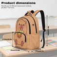 thumbnail image 6 of Yuyamidu Boba Capybara 4Pcs Backpack Set for Kids Boys Girls 17 Inch School Bookbag with Lunch Bag Pencil Case Water Bottle Sleeve Back To School Rucksack Daypack, 6 of 7