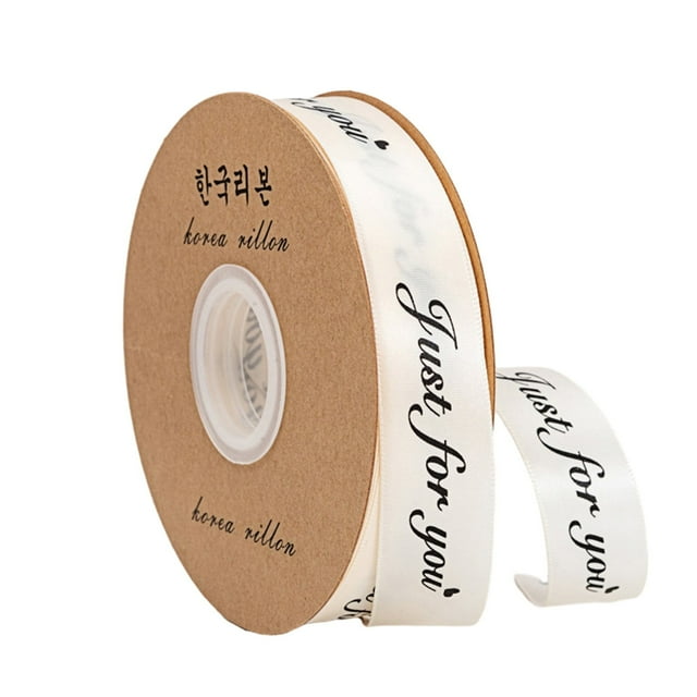 LCXmlly Gift Wrapping 1 Roll Package Ribbon Printed Tear resistant Silky Gift Wrapping DIY Handmade Solid Color Satin Ribbon Festival Accessories