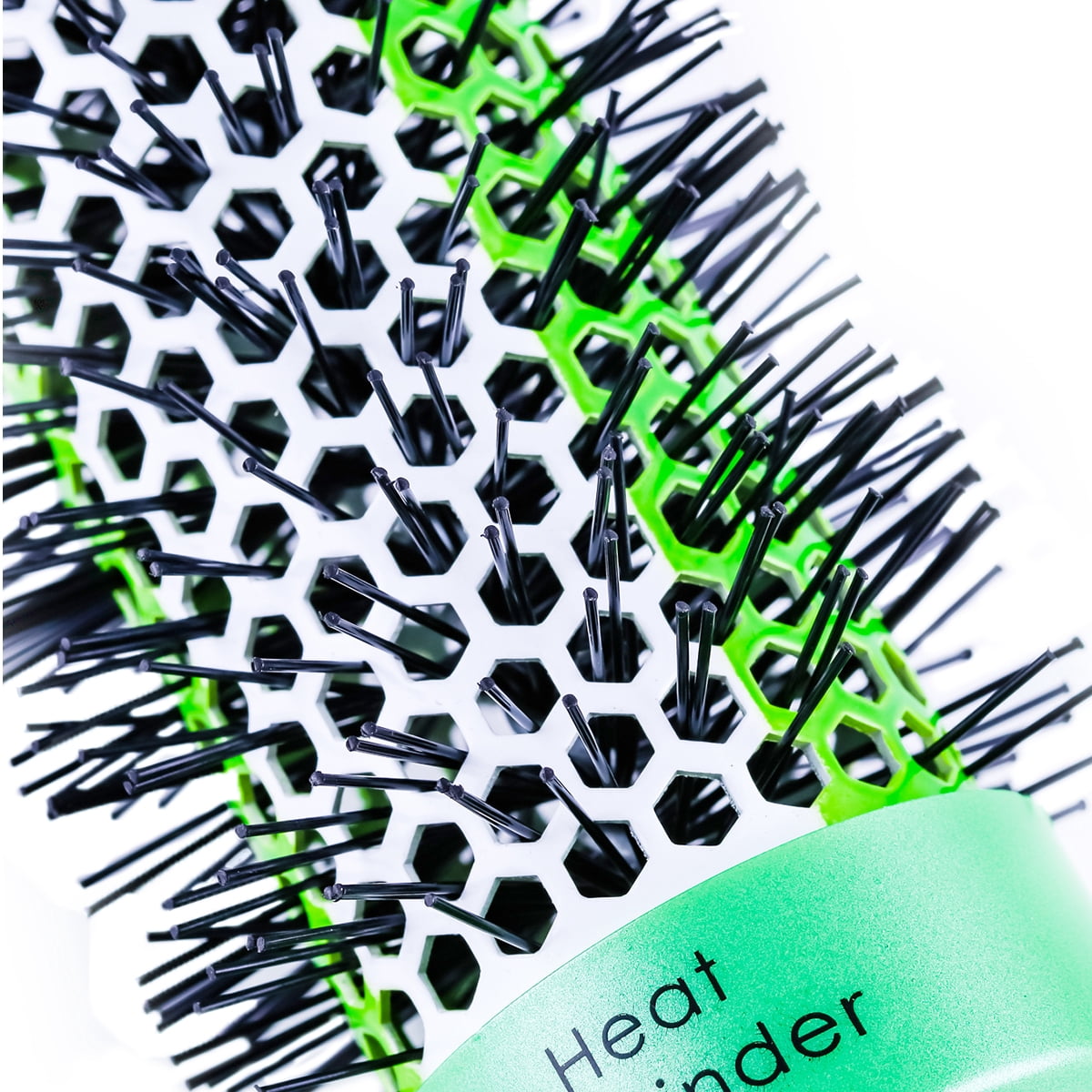 Ovente Professional Round Brush 1.25 Inch Lightweight Vented Ceramic Soft Antistatic Bristles with Pick Tool Anti Microbial Thermal Volumizing Curling Blowdry Salon Womens Mens Beauty Small Green HAB1