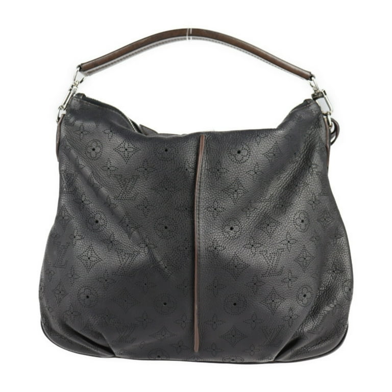 Authenticated Used LOUIS VUITTON Louis Vuitton Selene PM Shoulder Bag  M94314 Monogram Mahina Noir Black 2WAY Hobo Handbag Shopping Tote 