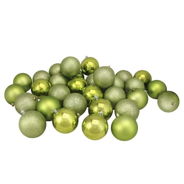 Vickerman Palline Di Natale In Plastica Color Cioccolato 20,3 Cm - Set Da 4 Decorazioni Per Albero Con Finitura Lucida