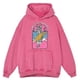 thumbnail image 2 of Sudadera con capucha para hombre, estilo retro, desgastado, con estampado de calavera y surf, estilo informal, de gran tamaño, 100 % algodón, 2 of 5