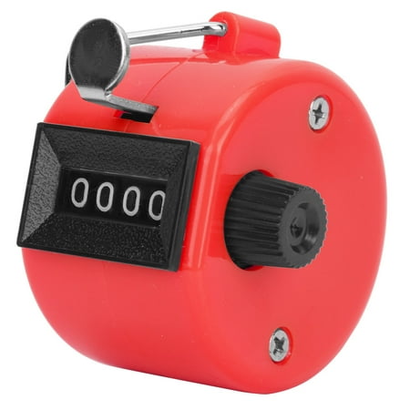 

Counter Handheld Counter Portable Beautiful Appearance With Hook Conference Attendance For Data Statistics Red