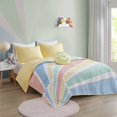 thumbnail image 2 of Urban Habitat Kids Cotton Printed Reversible Coverlet Set in Yellow, 2 of 24