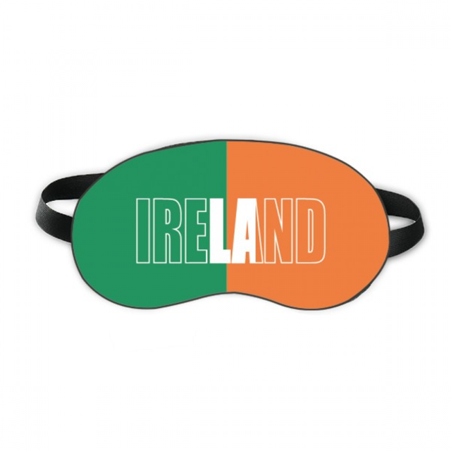 Ireland Country Flag Name Sleep Eye Shield Soft Night Blindfold Shade Cover