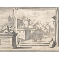 thumbnail image 2 of Jan Goeree 24x20 Gold Ornate Framed and Double Matted Museum Art Print Titled - View of the Ruins of the Palatine Hill Before (1704 Before 1704), 2 of 4