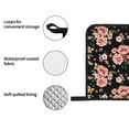 thumbnail image 4 of Fotbe Rose Flowers for 4Pcs Oven Mitts and Pot Holders, 500℉ Heat Resistant Oven Mitts , Non-Slip Silicone Surface Safe for Baking, Cooking, BBQ, 4 of 6