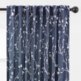 thumbnail image 3 of Chanasya 2-Panel Sakura Cherry Tree Soft Velvet Curtains - 3-in-1 Back Tab, Rod Pocket, Ring Tab- for Windows Living Room Bedroom - Partial Room Darkening Elegant Drapes for Privacy 52 x 63 Inches, 3 of 6
