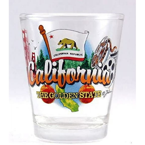 California Golden State Elements Shot Glass