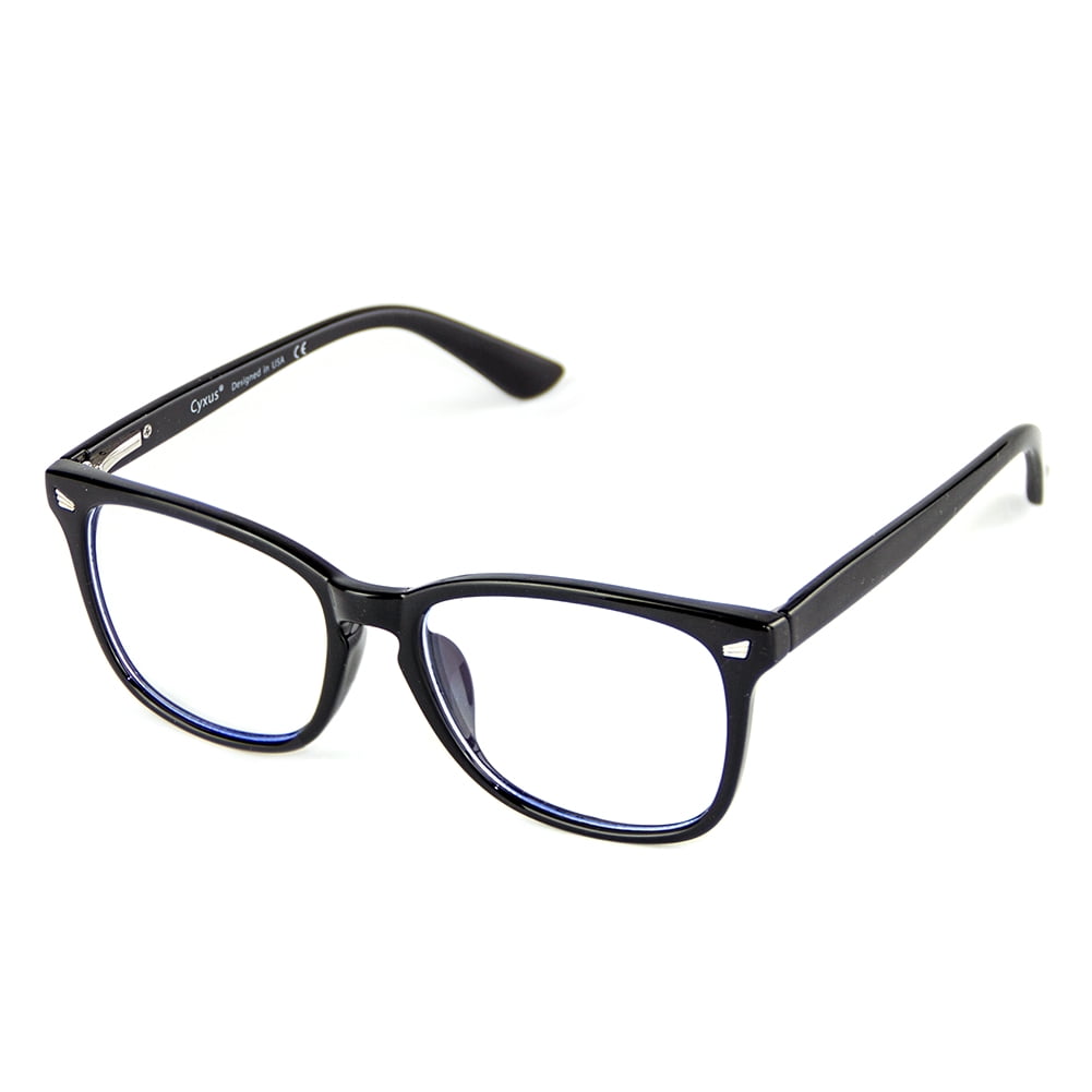 Cyxus Blue Light Blocking Spring Hinge Glasses, Clear Lens (8012T01