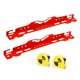 thumbnail image 5 of 2 herramientas de alineación de ruedas con 2 cintas métricas de acero inoxidable resistente Rojo, 5 of 9
