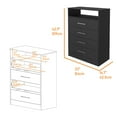 thumbnail image 5 of Shunda K 3 Piece Bedroom Set, Kairo Dresser + Omaha Nightstand + Omaha Nightstand, Black, 5 of 5