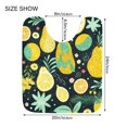 thumbnail image 3 of Toilet Rug Set Non-Slip Bathroom Rugs Soft Plush Machine Washable Contour Bath Mat Pear Orange Orange Flower 24x20/24x16, 3 of 9