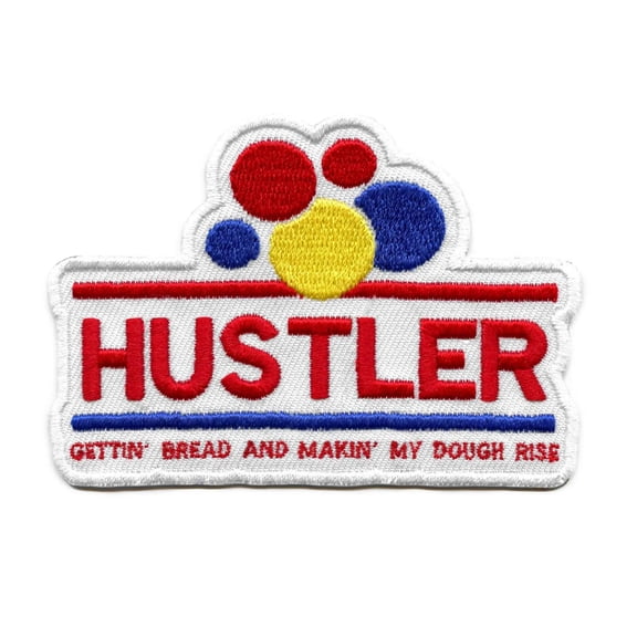Hustler Gettin Bread Patch Funny Brand Parody Embroidered Iron On